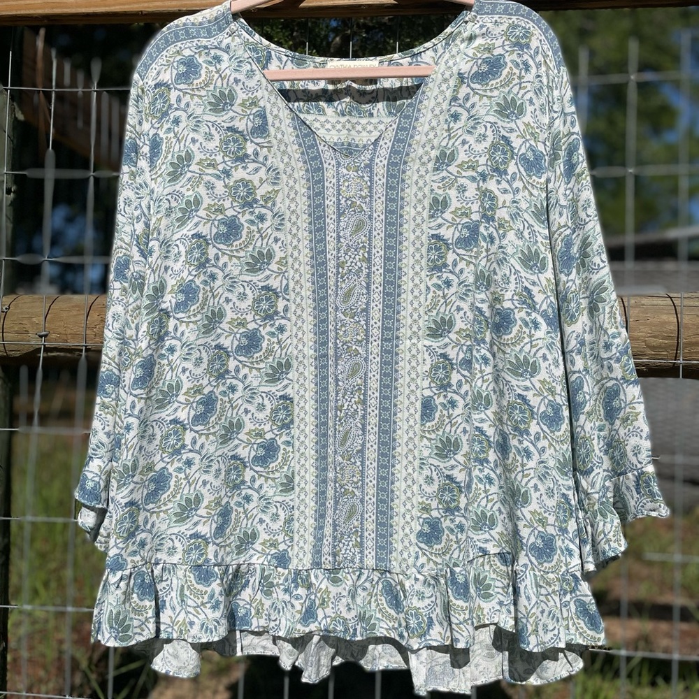 Cynthia Rowley paisley blouse